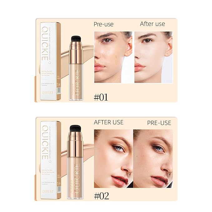 Stay Matte Liquid Foundation Concealer, Silky, Mist, Moisturizing, Long-Wear Liquid Makeup, Sheer To Full Coverage for A Hydrated, Natural Nude Looking Glow & Luminous, Dewy Finish On All Skin Types (#02)-Velvo Beauty