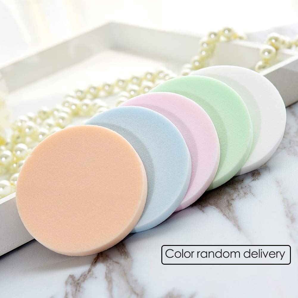 40 PCS Makeup Blenders Sponges Set, Use for Dry and Wet, Perfect for Full Face Curve Blending, Cream, Liquid, Powder Foundation Cosmetics, Latex Free & Soft & Flexible, Round-Velvo Beauty