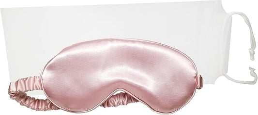 in Flight Mind Mulberry Silk Sleep Mask, Eye Mask for Sleeping with Elastic Headband, Super Soft Sleeping Mask,Comfortable Silk Eye Sleep Mask, Sleep Eye Mask for Night Sleeping, Travel, Nap(Pink)-Velvo Beauty
