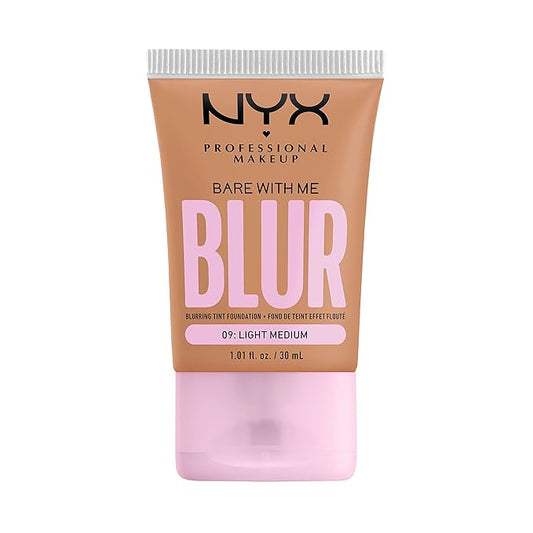 NYX PROFESSIONAL MAKEUP Bare With Me Blur Skin Tint Foundation Make Up with Matcha, Glycerin & Niacinamide - Light Medium-Velvo Beauty