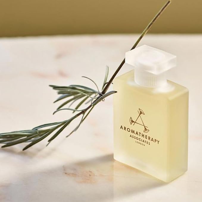 Aromatherapy Associates De-Stress Mind Bath and Shower Oil, Natural Body Oil to Calm Mind, Body and Spirit, Made with 3 Essential Oils (1.86 oz)-Velvo Beauty