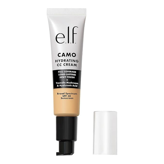 e.l.f. Hydrating Camo CC Cream, SPF 30, Color Correcting Full Coverage Foundation For A Dewy Finish, Vegan & Cruelty-Free, Light 240 W-Velvo Beauty