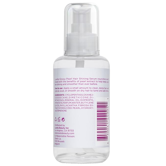 Luseta Glossy Pearl Shining Serum for Frizzy Hair Smoothing and Nourishing with Pearl Extract, Awakening Shine for Dull Hair - 3.38 oz-Velvo Beauty