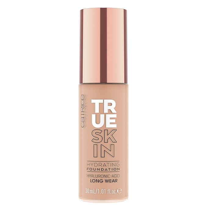 Catrice | True Skin Hydrating Foundation | Lightweight Buildable Coverage with Hyaluronic Acid and Watermelon Seed Oil | Vegan & Cruelty Free (043 | Neutral Macchiato)-Velvo Beauty