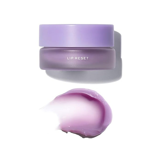 MAKE Beauty Lip Reset Overnight Lip Mask. Nourishing, Hydrating Lip Treatment for Dry, Flaky Lips. Plumps, Softens, and Smooths. Violet Vapor Flavor-Velvo Beauty