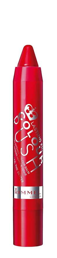 Rimmel Lasting Finish Colour Rush Lip Color Balm, The Redder, 0.095 Fluid Ounce-Velvo Beauty