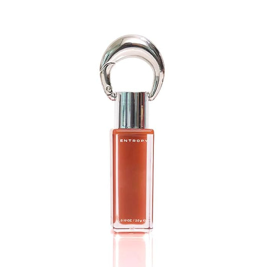 ENTROPY Makeup 2-in-1 Charm Shiny Glowy Lip & Cheek Gloss Tint Keychain, High Pigment Glossy Lip Color & Plumping Gloss, C4 Sun Stone Charm-Velvo Beauty