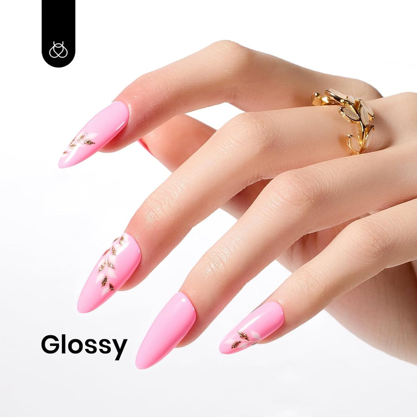 Beetles Pink Gel Nail Polish - Flamingo Feather Light Pink Gel Polish, Soak Off UV LED Nail Lamp Nail Art Manicure Salon DIY Home Gift for Women 15ml-Velvo Beauty