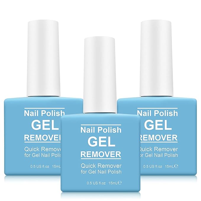 Gel Polish Remover for Nails (3Pack), Nail Polish Remover Tools Quick & Easy Remove Gel Polishs in 3-5 Minutes at Home, Don't Hurt Nails-Velvo Beauty