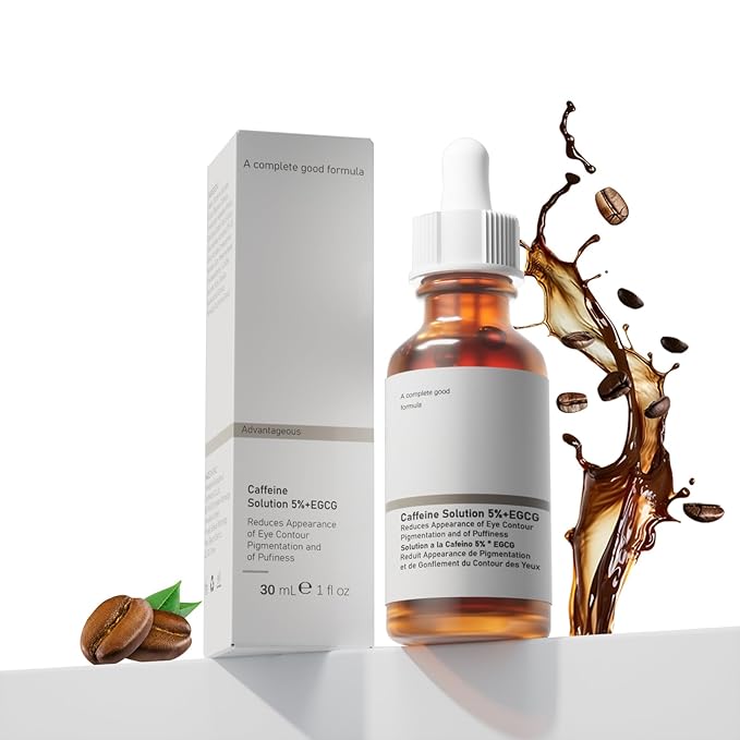 The Caffeine Solution 5% + EGCG，Reduces Appearance of Eye Contour Pigmentation and Puffiness，Under Eye Serum (30ml) Caffeine For Face Moisturizing Serum (2)-Velvo Beauty