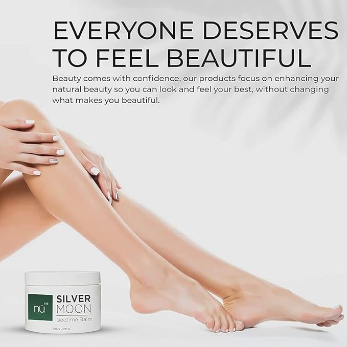 How to Heal Cracked Feet Overnight Silver Moon Bedtime Balm | Natural Cream Moisturizer Treatment for Dry Skin on Heels & Hands for Men & Women | Fix & Repair Foot Skin & Soften Calluses-Velvo Beauty