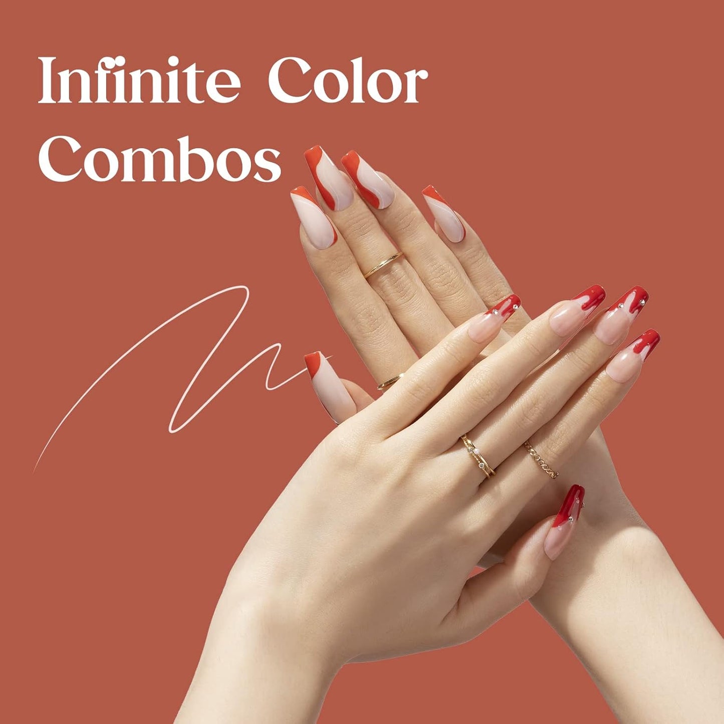 beetles Gel Polish 12 Pcs White Nude Red Green Gel Polish Paint Swirl Gel Nail Art Built Thin Brush in Bottle Soak off Uv Led Lamp Fall Gel Nail Polish-Velvo Beauty