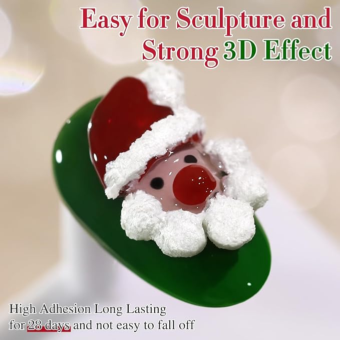 Double Rhythm 3D Nail Gel Solid Sculpting Gel for Nail Art Non-Sticky Hard Gel for Building Carving Molding Nail Extension Soak Off UV/LED Salon Home DIY 0.5 Oz (Gypsum White)-Velvo Beauty