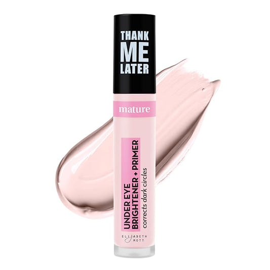 Elizabeth Mott Thank Me Later Under Eye Brightener & Primer – Hydrating Color Corrector for Dark Circles – Lightweight Concealer Base for Mature Skin, Fair Shade 5ml-Velvo Beauty