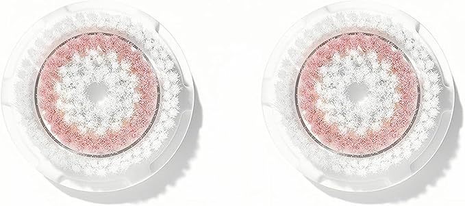 Brush Head Replacement Compatible with Clarisonic Mia 1, Mia 2, Mia Fit, 2 Pack, Radiance Facial Cleansing Brush-Velvo Beauty