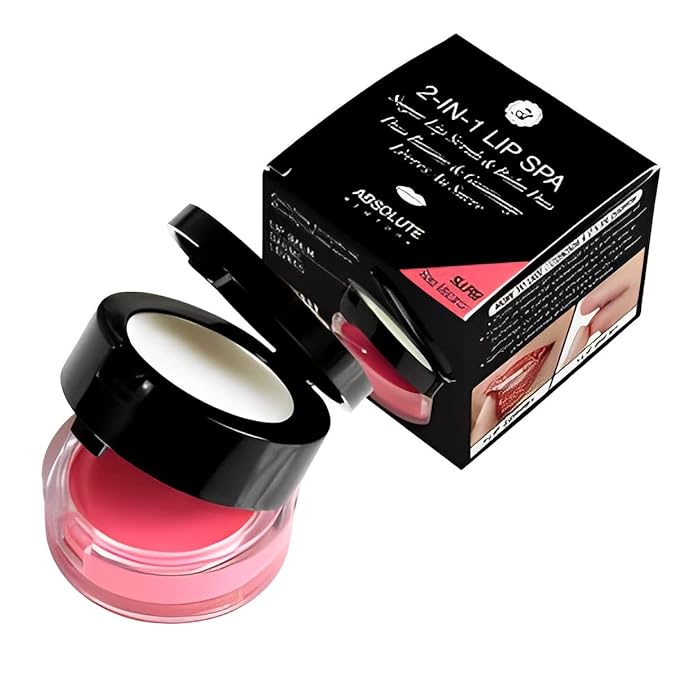 Absolute New York 2 in 1 Lip Spa Sugar Lip Scrub and Balm Duo, Rose Macaron-Velvo Beauty