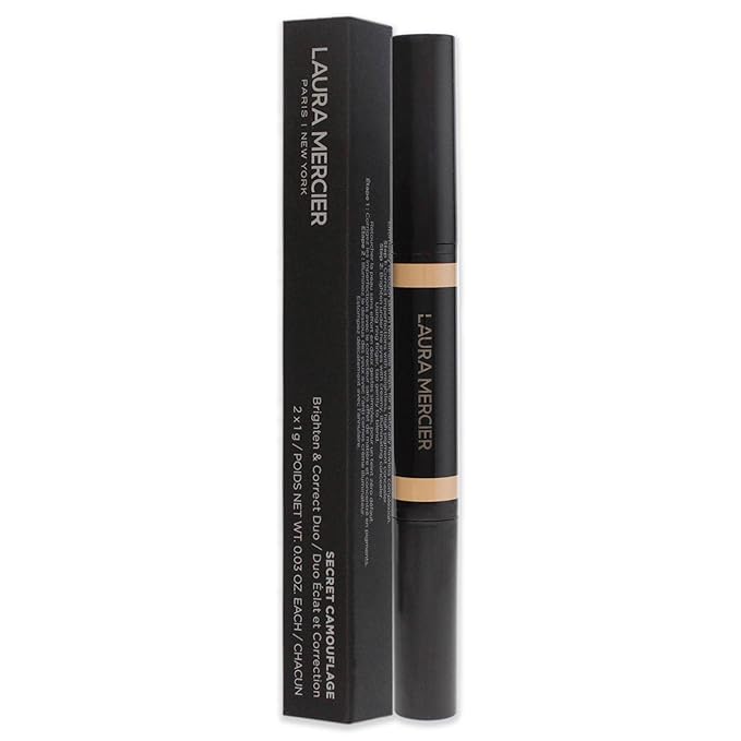 Laura Mercier Secret Camouflage Concealer Duo Stick - 1W Light with Warm Undertones Women 2 x 0.03 oz-Velvo Beauty