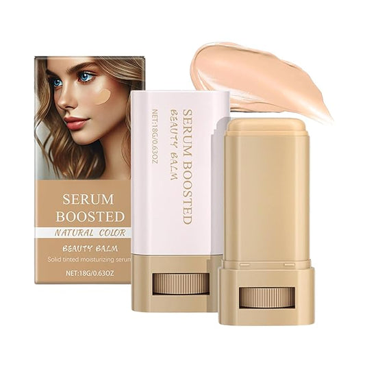 Be auty Balm Skin Tint Stick - Tinted Moisturizer for Face - Multi-Use Foundation Stick Full Coverage - Tinted Solid Serum Foundation Balm for Contour Concealer, Natural Finish-Velvo Beauty