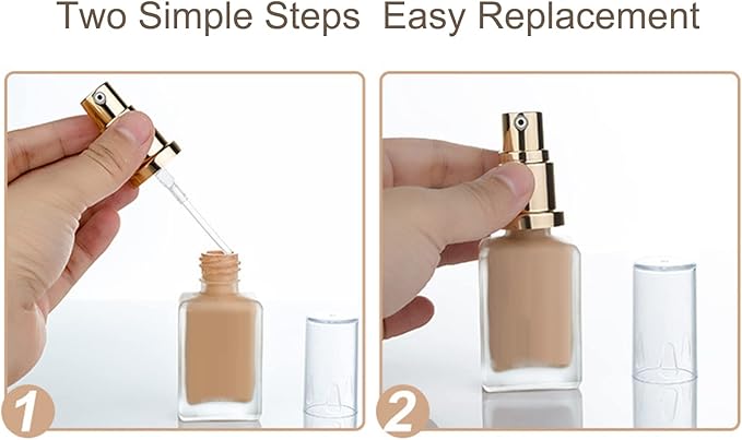 2Pack DW Foundation Pump for Estee Lauder Double Wear Pump 30ML Vacuum Pump Head Press Dedicated-Velvo Beauty