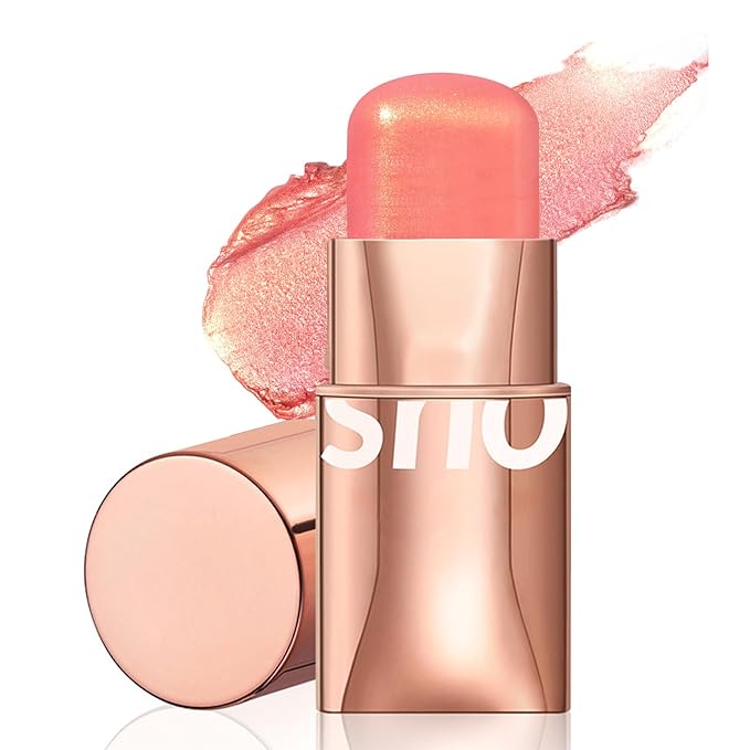 Blush Stick for Cheeks Makeup,Waterproof Cream Blush Face Stick Multi-Use Lip and Cheek Tint,Matte Shimmer Finish Lightweight Easy to Blend Natural Cream Blusher Makeup for All Skin Tones-Velvo Beauty