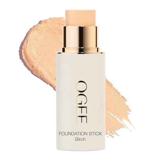 Ogee Sculpted Complexion Foundation Stick (Birch 0.25N - Fair, Neutral Undertones) Full Coverage Foundation Makeup - Instantly Balance & Even Complexion - 70% Organic Ingredients-Velvo Beauty