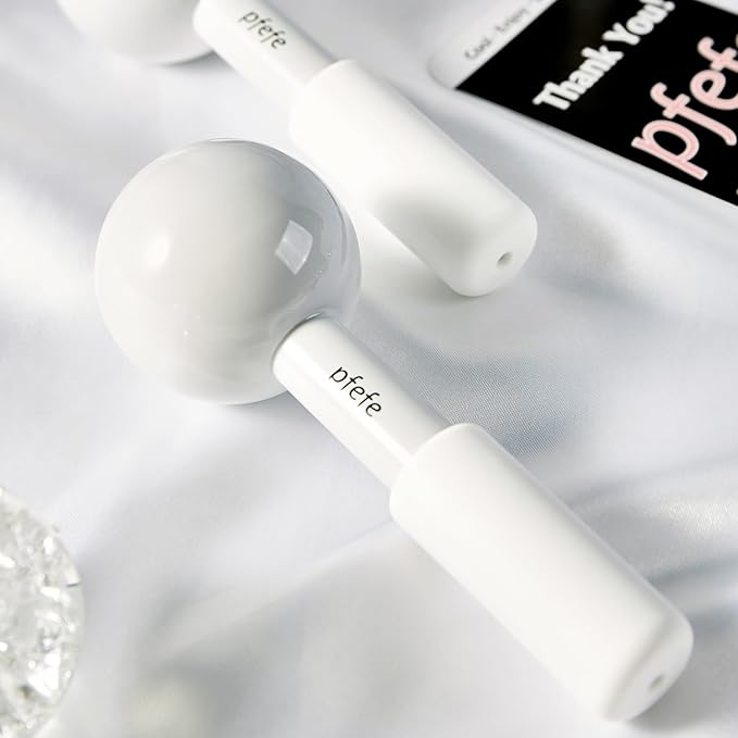 Ice Globes for Face & Eyes, Unbreakable Stainless Steel Cryo Sticks for Beauty Routines, Facials Cold Roller Cooling Globes for Puffiness, Wrinkles, Dark Circles, Headaches-Velvo Beauty