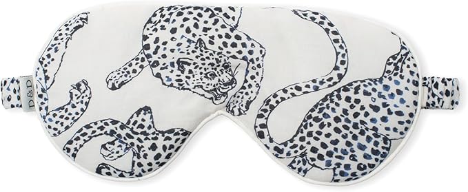 Desmond & Dempsey Cotton Luxe Eye Mask (Jag Print Cream)-Velvo Beauty