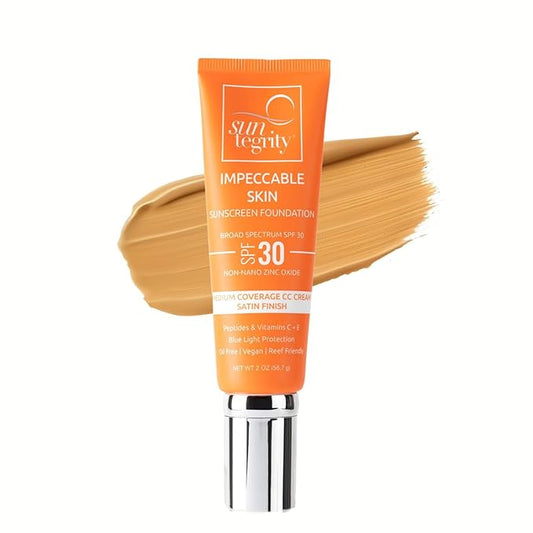 Suntegrity Impeccable Skin - Tinted Sunscreen, Broad Spectrum SPF 30 (Sand) - 2 oz-Velvo Beauty