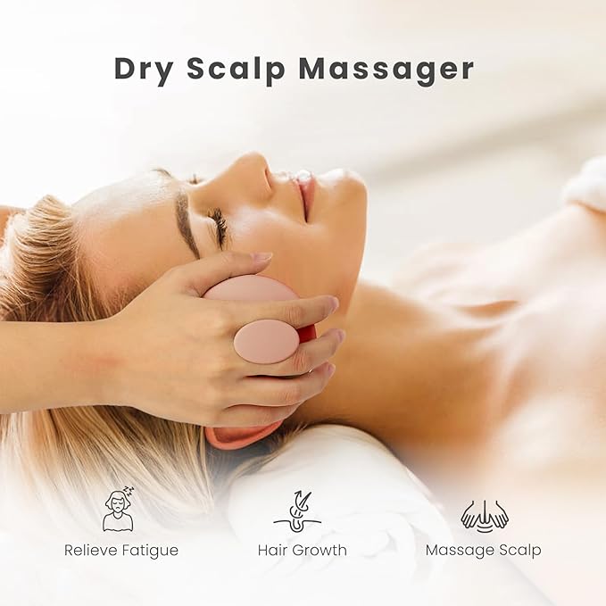 AIMIKE Scalp Massager - Silicone Shampoo Brush for Hair, Dandruff Removal & Hair Growth Stimulator - Exfoliator for Dry & Wet Scalp-Velvo Beauty