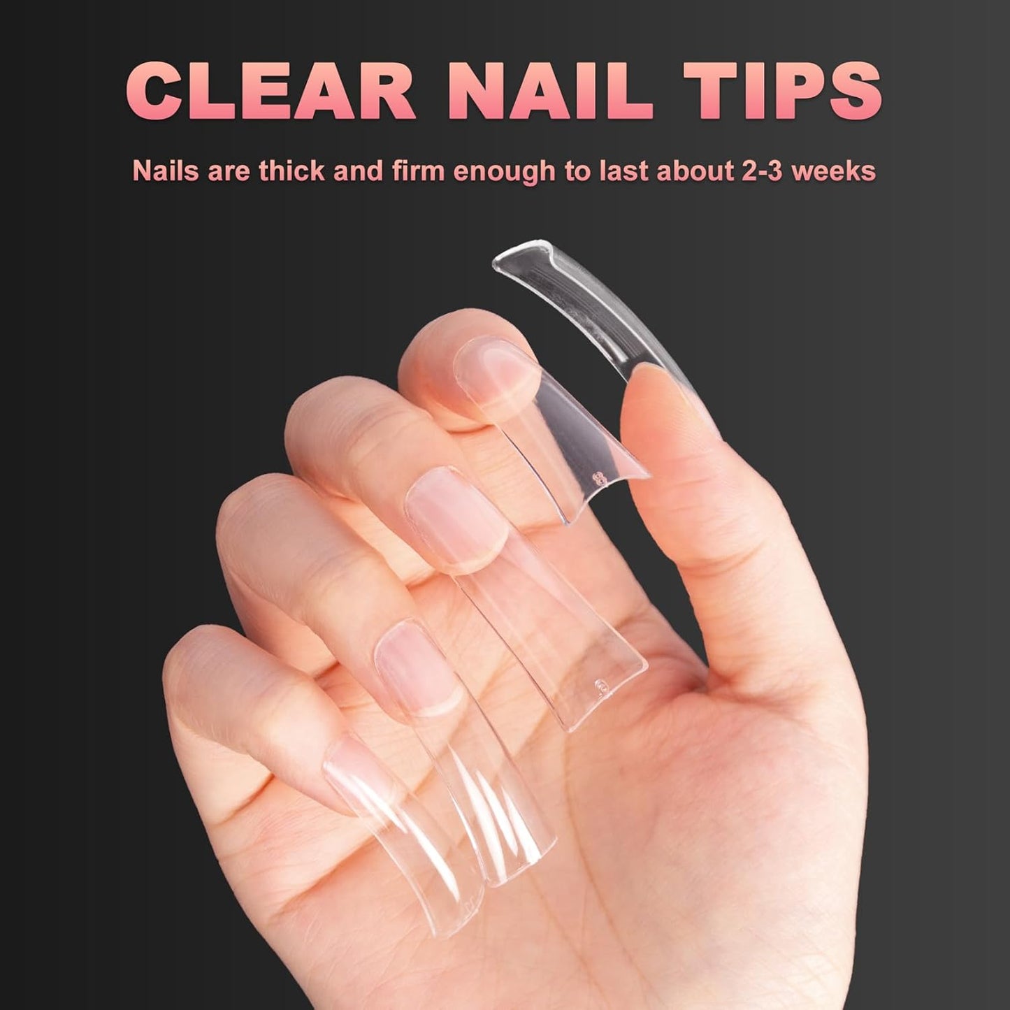 Ranrose Duck Nail Tips - 120pcs Extra Long Duck Feet Style Full Cover False Nail 12 sizes XXL Clear Press on Nail for Acrylic Nails Professional Y2K Nail Salon-Velvo Beauty