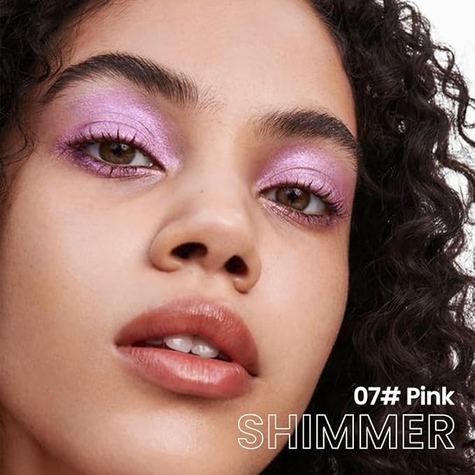 evpct Violet Pink Shimmer Cream Eye Shadow Brightener Sticks Set for Eyes, Violet Pink Shimmery Matte Pencil Eye shadow Applicator Stick Pen Palette Makeup Waterproof sombras en crema para ojos 07#-Velvo Beauty