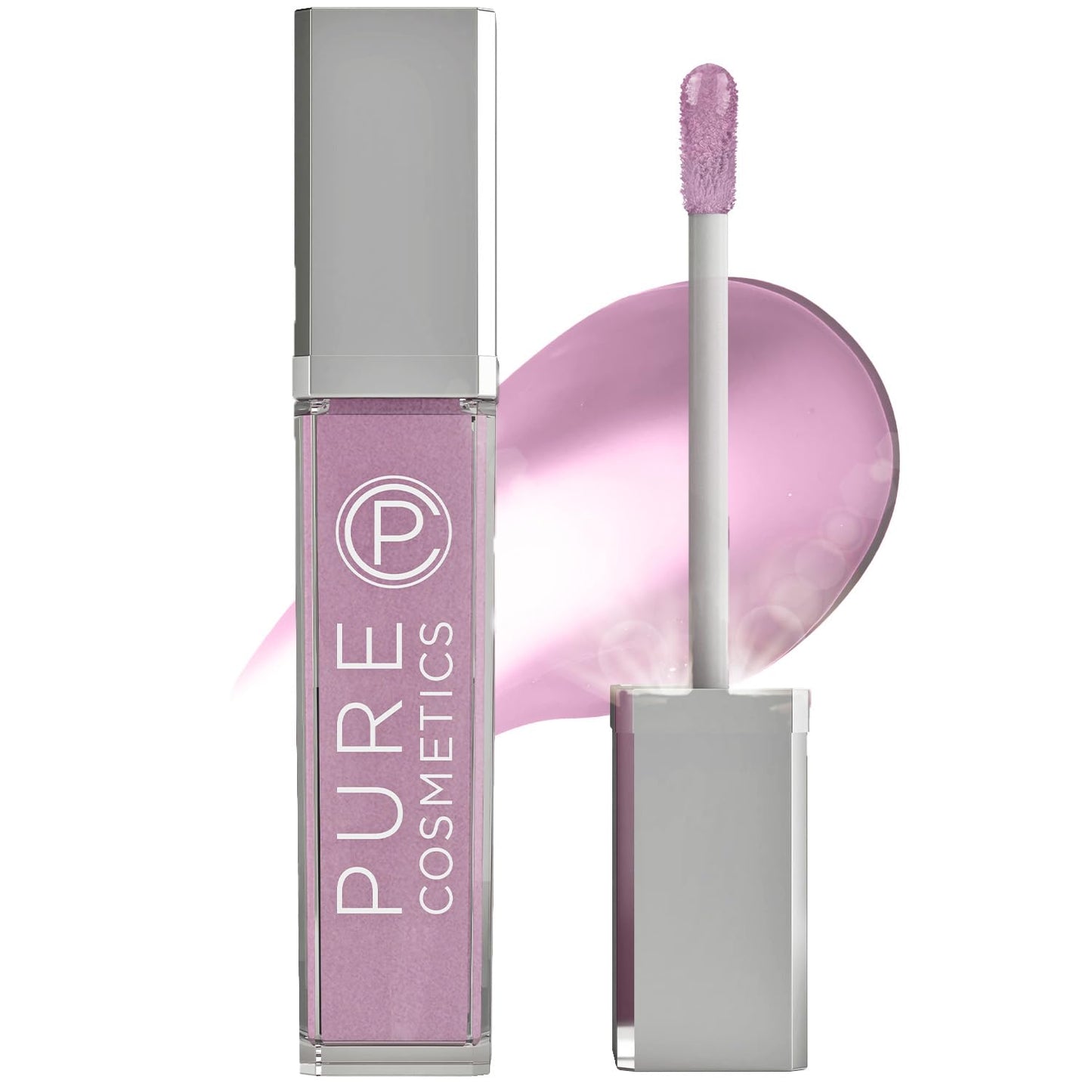 Pure Cosmetics Pure Illumination Lip Gloss - LED-lit Applicator w/Side Mirror - Non-Sticky, Moisturizing & Hydrating Lip Glosses - Soothes & Protects Dry Chapped Lips (Charmed)-Velvo Beauty