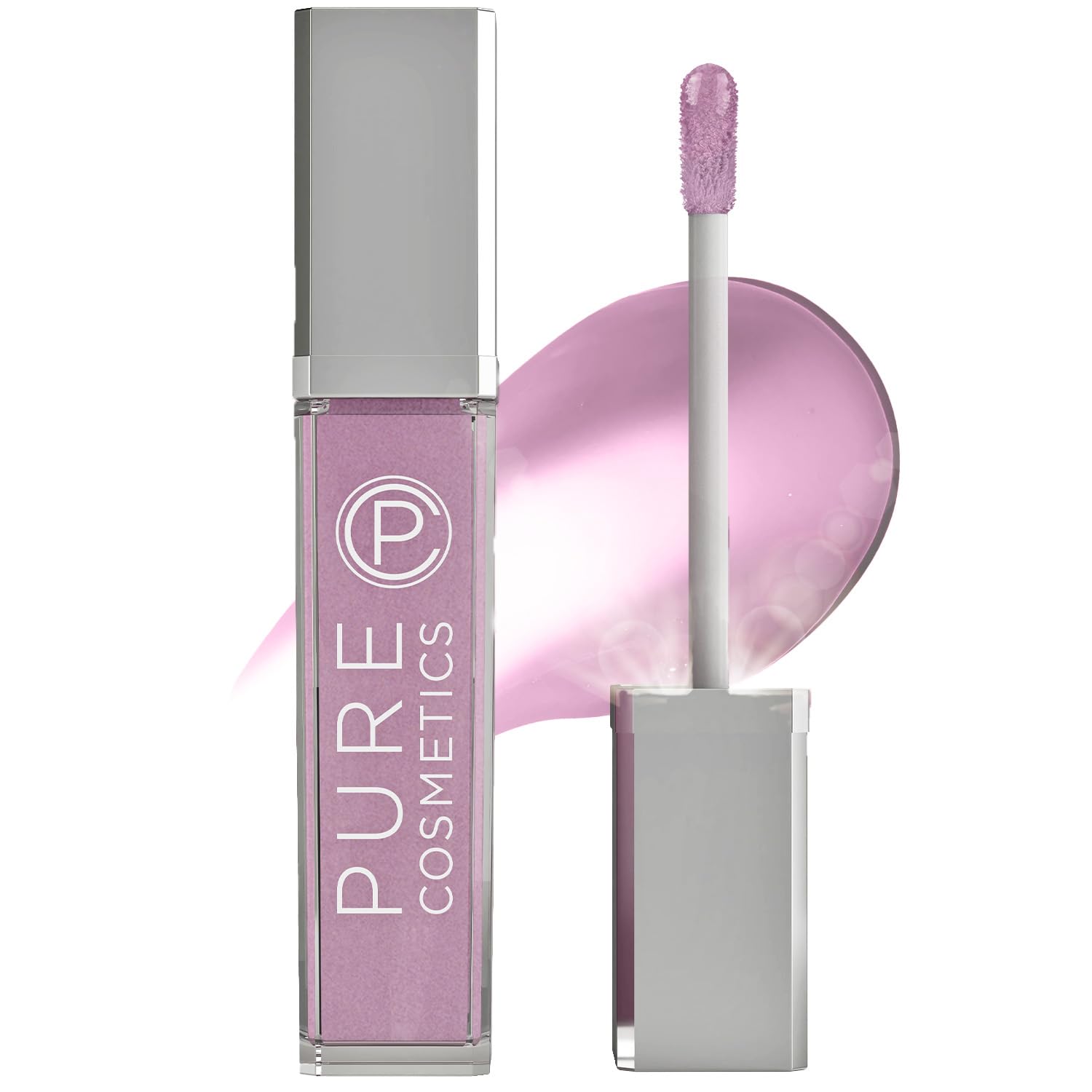 Pure Cosmetics Pure Illumination Lip Gloss - LED-lit Applicator w/Side Mirror - Non-Sticky, Moisturizing & Hydrating Lip Glosses - Soothes & Protects Dry Chapped Lips (Charmed)-Velvo Beauty