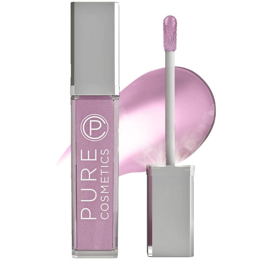 Pure Cosmetics Pure Illumination Lip Gloss - LED-lit Applicator w/Side Mirror - Non-Sticky, Moisturizing & Hydrating Lip Glosses - Soothes & Protects Dry Chapped Lips (Charmed)-Velvo Beauty