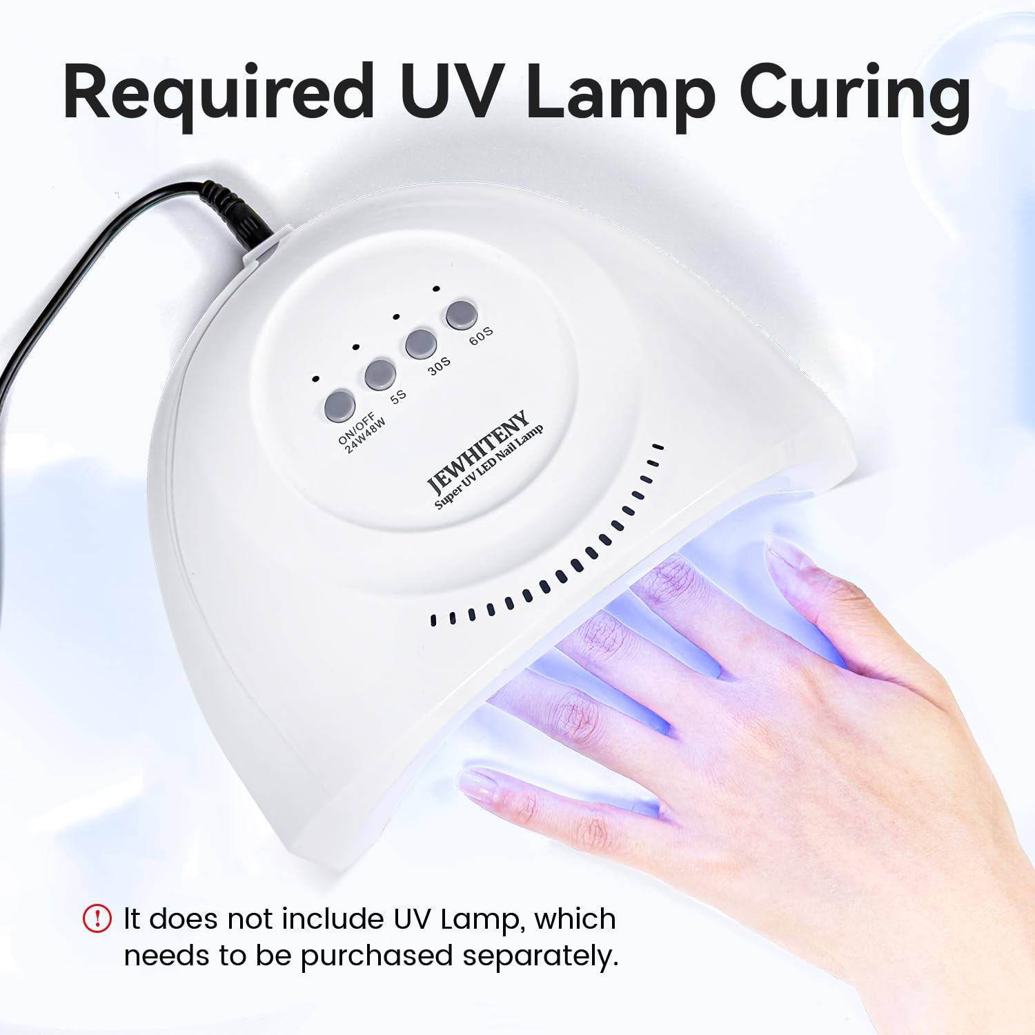 JEWHITENY 10ML Top Coat Nail Polish High Gloss Shine Finish No Wipe No Dip Long Lasting Gel Nail Polish Professional DIY Need U V Lamp Curing-Velvo Beauty