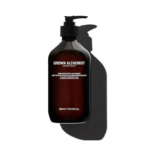 Grown Alchemist Energize Body Cleanser. Chamomile, Bergamot & Rose Body Cleanser. Gentle Body Wash. Hydrates & Cleanses Skin (500 ml)-Velvo Beauty