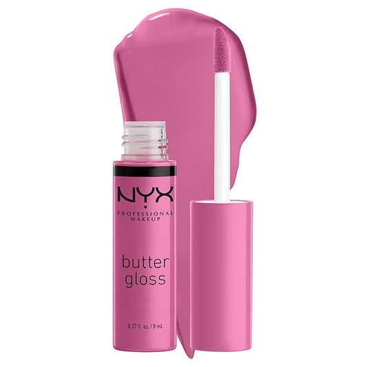 NYX PROFESSIONAL MAKEUP Butter Gloss, Non-Sticky Lip Gloss - Merengue (Pink Lilac)-Velvo Beauty