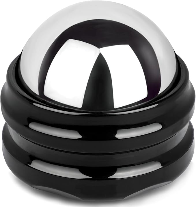 Stainless Steel Massage Roller Ball - Ice Therapy for Muscle Pain Relief, Sore Muscles, and Tension Alleviation Cold & Hot Therapy for Back, Shoulders, Legs, and Calves Myofascial Release Tool-Velvo Beauty