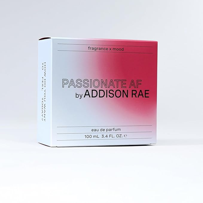 Addison Rae Fragrance Passionate - Luxury Perfume for Women - Fruity Floral Vanilla Scent - Eau De Parfum - Notes of Lychee, Jasmine - Long Lasting Vegan Travel Cologne -Gift for Her - 3.4oz EDP Spray-Velvo Beauty