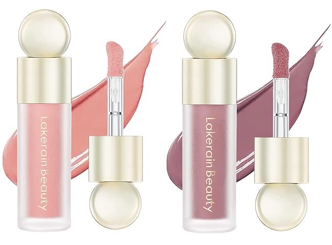 2 Colors Liquid Blush,Soft Cream Face Blush, Dewy Cheek Tint, Long Lasting Natural Matte Finish Looking,Moisturizing Lightweight Blendable Feel (01-BLISS / 03 - HOPE)-Velvo Beauty