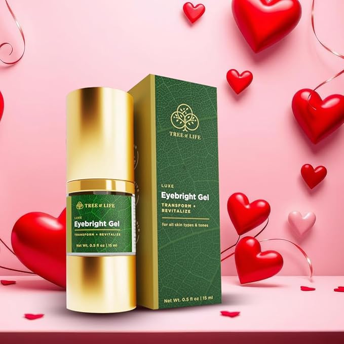 Tree of Life Beauty Anti-Aging Eye Treatment Gel Cream to Hydrate Dark Circles and Reduce Puffiness, Bags and Wrinkles, Luxe Eyebright Gel with Amino Acids-Velvo Beauty