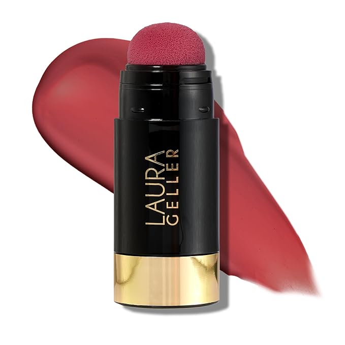 LAURA GELLER NEW YORK Serum Blush Tint, Lightweight Liquid Blush for Cheeks, Weightless Watercolor Sheer Finish, Blushing Berry-Velvo Beauty