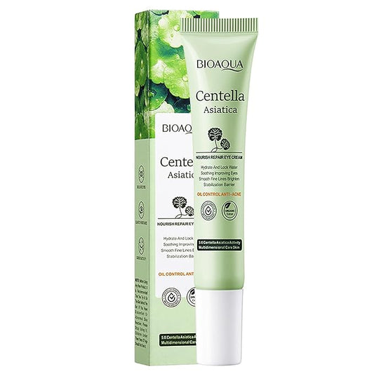 BIOAQUA Centella Asiatica Nourish Repair Eye Cream Soothing Oil Control Anti-Acne 20g / 0.7oz-Velvo Beauty