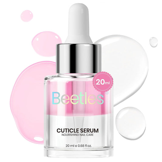 Beetles Cuticle Oil For Nails - 20ml Nail Care Strengthener Oil Stronger Nails Spa and Hand Manicure Essentials Damaged Cuticles for Repaired Thin Nails Nourish Home Nail Gfit for Women-Velvo Beauty