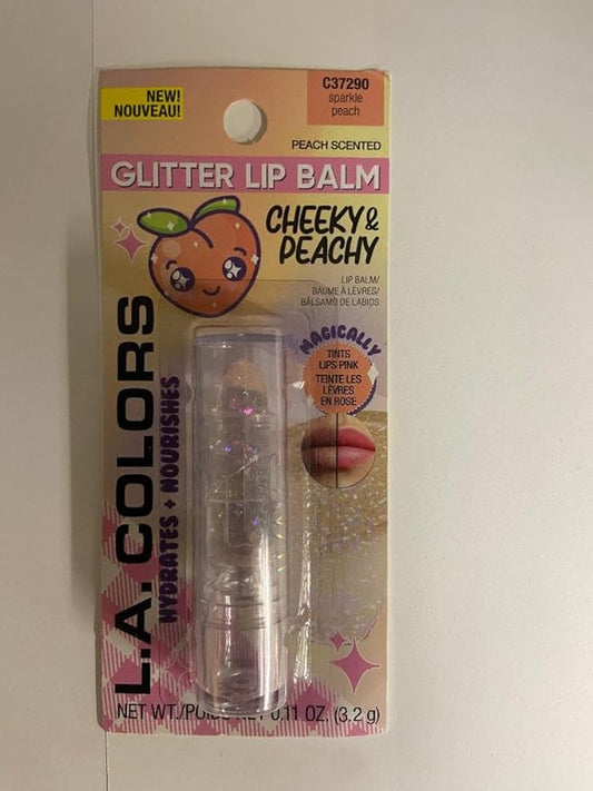L.A. COLORS L.A.COLORS Cheek + Lip Balm Sparkle Peach C37290 .11 oz-Velvo Beauty