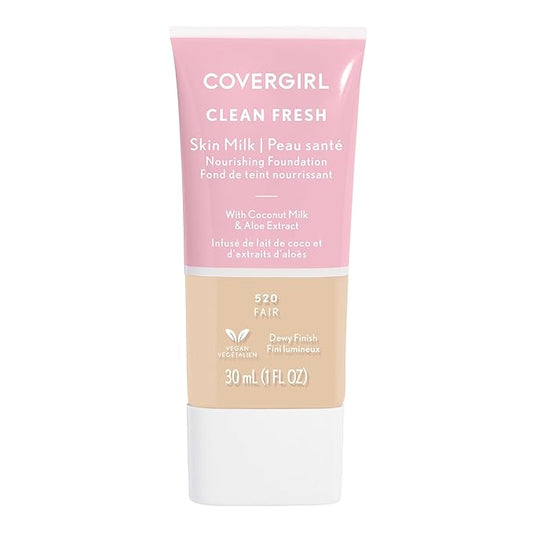 COVERGIRL Clean Fresh Skin Milk Foundation, Fair, 1 Fl Oz (Pack of 1) (packaging may vary)-Velvo Beauty