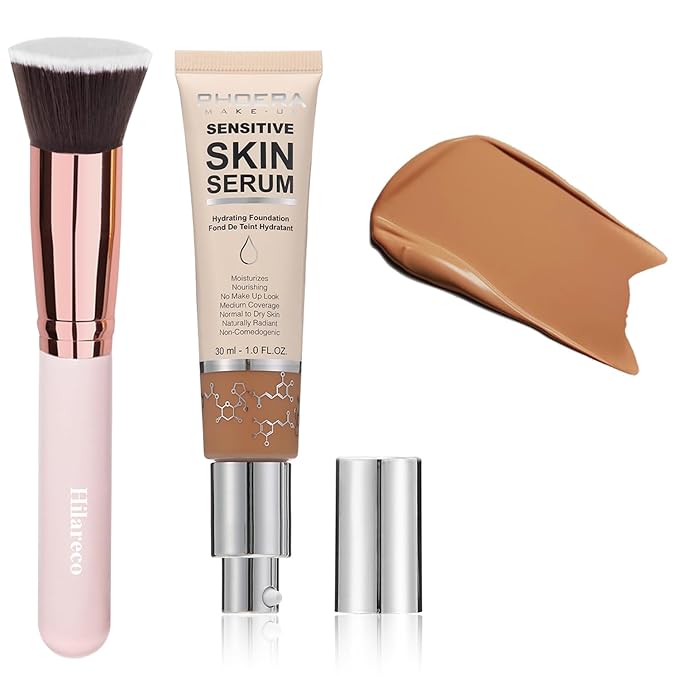 2024 New PHOERA Foundation Makeup for Mature Skin, Wrinkles Matte Natural Finish for a Flawless Complexion (N05 Tan)-Velvo Beauty