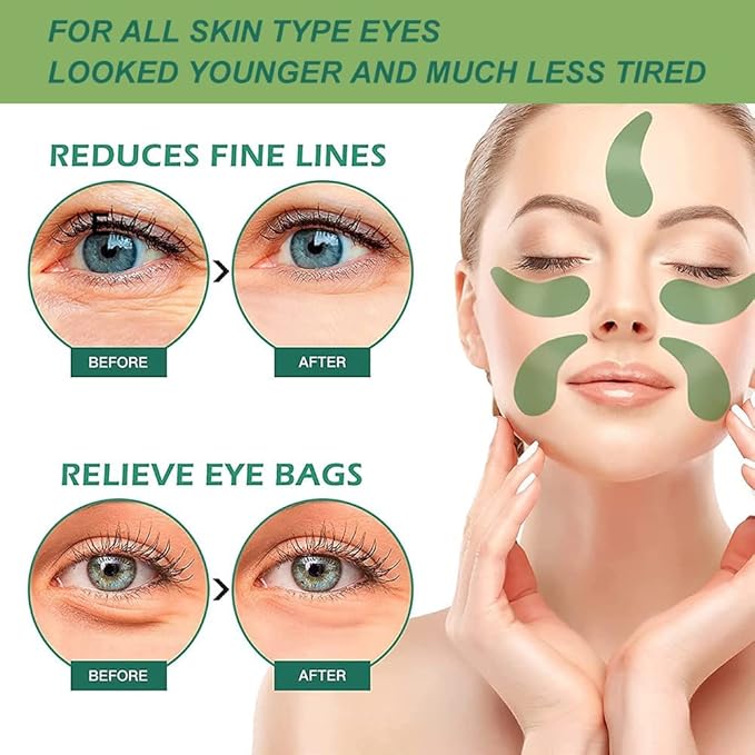Seaweed Tightening Eye Mask, Anti-Wrinkle Hydrating Patches, Under Patches for Puffy Eyes, Reduce Wrinkles Bags (120 Pcs)-Velvo Beauty