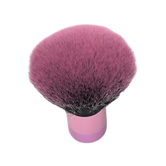 Luxurious and Large Soft Fluffy Powder Brush, Use as a Spray Tan Finishing Tool, Multipurpose Face and Body Barber and Beauty Tool, Large Kabuki Brush by BevyGold (Pink)-Velvo Beauty