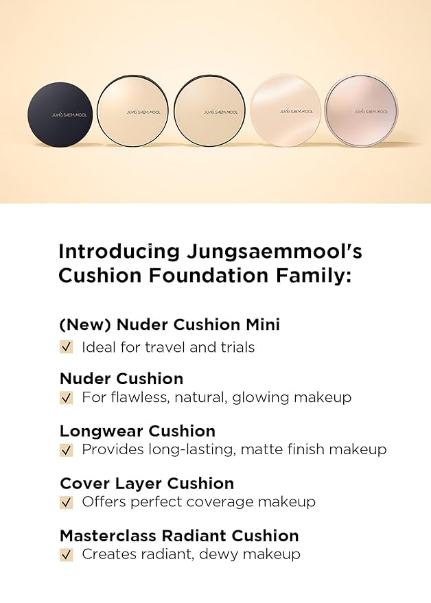 [JUNGSAEMMOOL OFFICIAL] Essential Skin Nuder Cushion Mini (08 Medium Deep) | SPF50 Broad Spectrum-Velvo Beauty